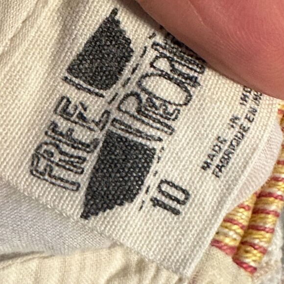 FREE‎ PEOPLE Vintage Y2K babydoll halter tank strappy boho womans 10 academia - Picture 9 of 13